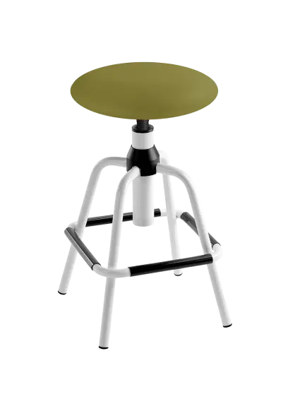 LZ 02 - 12 - K, stolička, výška sezení 58-75 cm, koženka SILVERTEX - koženka olivová 30513